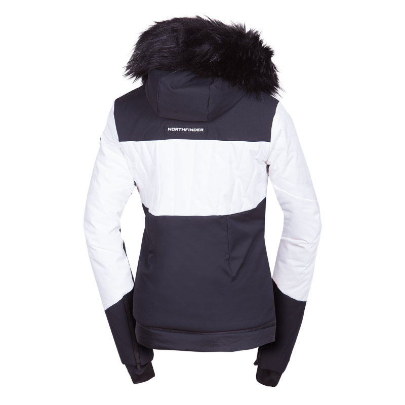 Dámska lyžiarska technická trendy zateplená bunda TAYLER - Farba: greenblack, Veľkosť: XS