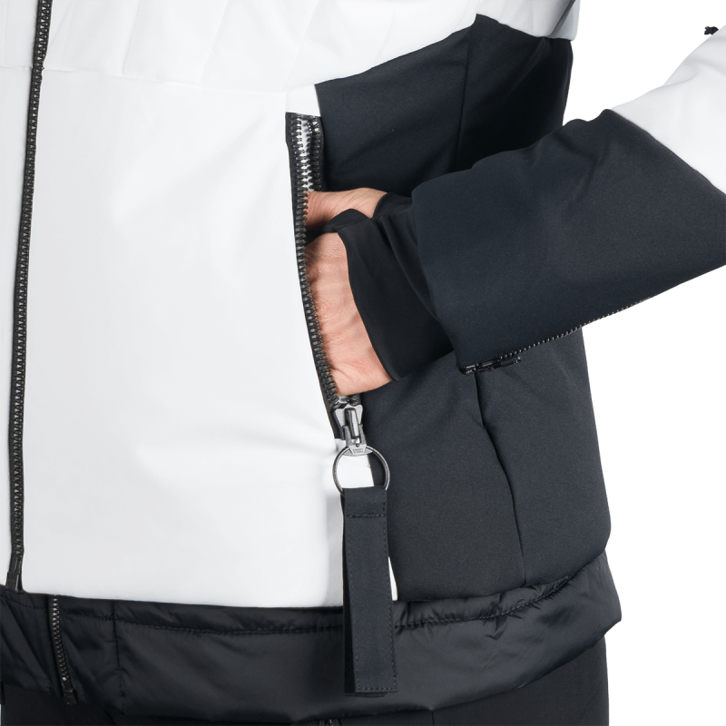 Dámska lyžiarska technická trendy zateplená bunda TAYLER - Farba: greenblack, Veľkosť: XS