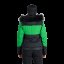 Dámska lyžiarska technická trendy zateplená bunda TAYLER - Farba: greenblack, Veľkosť: XS