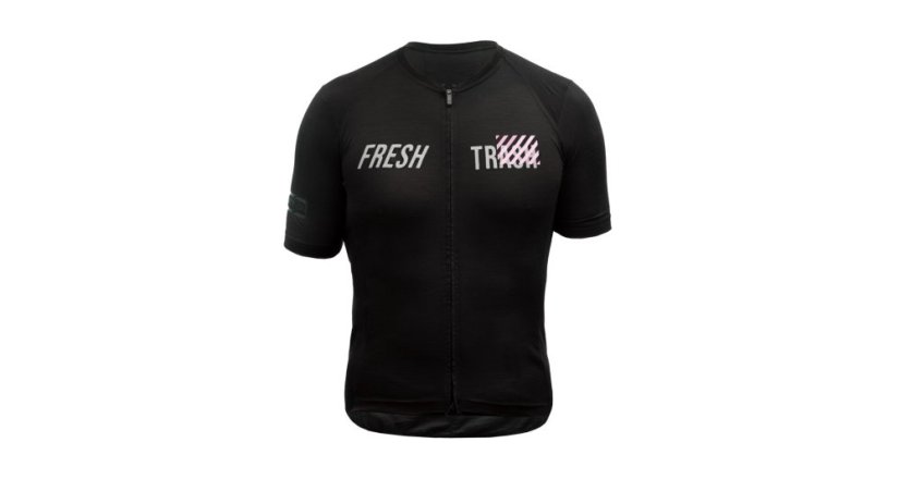 Fresh Trash Men's Lite Merino Evo Jersey - cyklo dres - Farba: True Black, Veľkosť: L