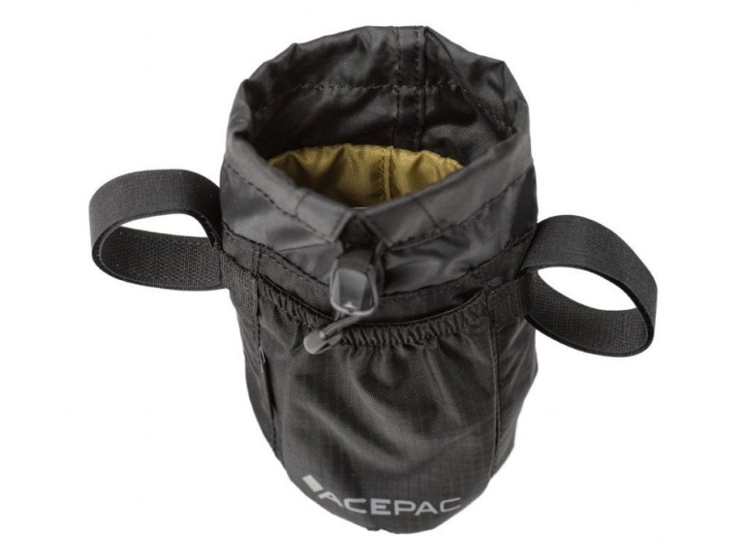 Acepac Bike Bottle Bag MKIII čierna – popruhy na upevnenie