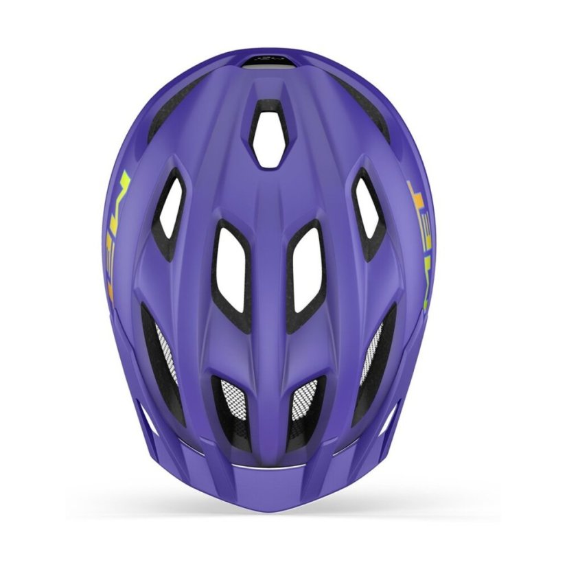 MET Crackerjack Purple – ventilačné otvory, pohľad zhora