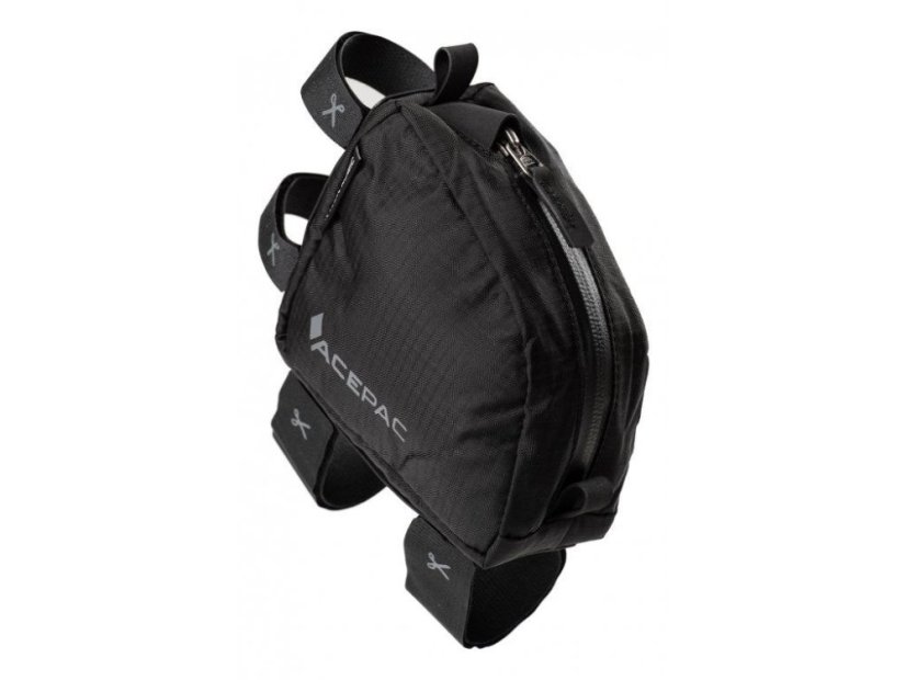 Acepac Tube Bag MKIII čierna – detail zipsu YKK