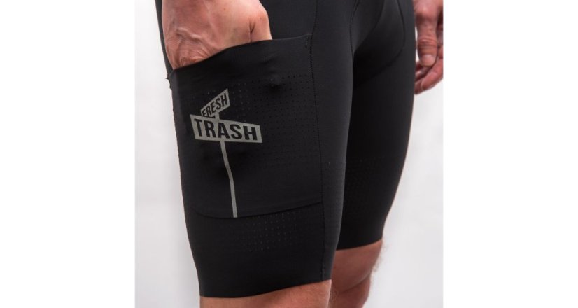 Fresh Trash Men's Signature Bib Shorts Evo - cyklo kraťasy - Farba: True Black, Veľkosť: S