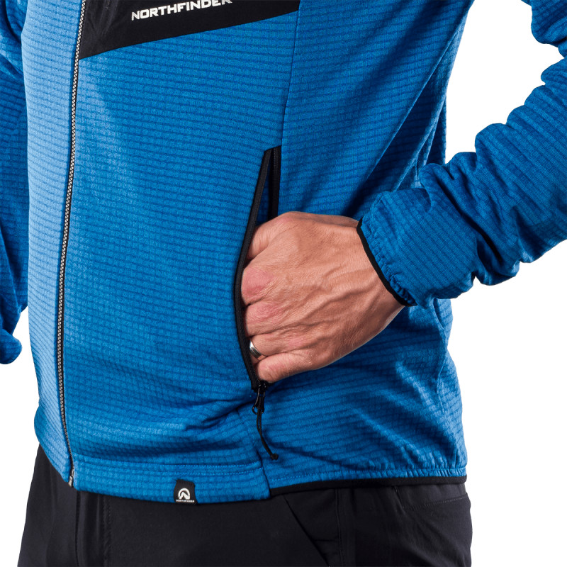 Northfinder Eustacio Blue / Black – detail bočného vrecka